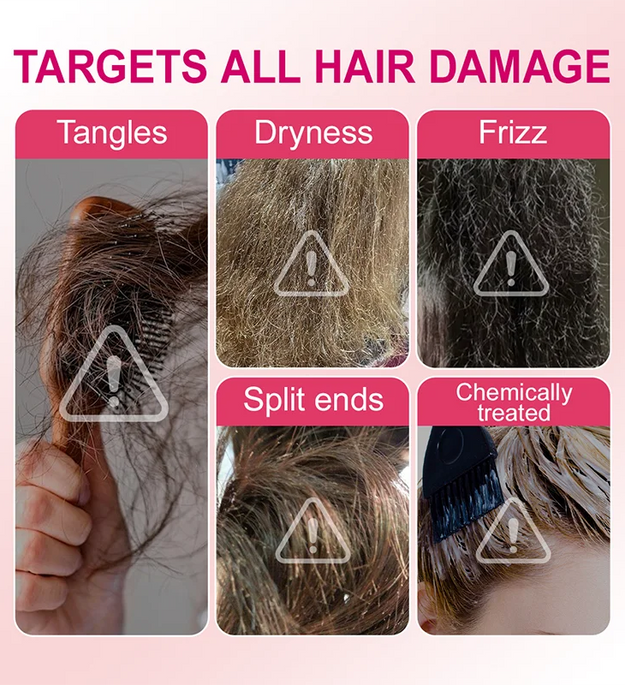 PURC Keratin Repairing Hair Mask Smoothing Softness Reduces Dryness Frizz Collagen Nourish Hair Conditioner 200g