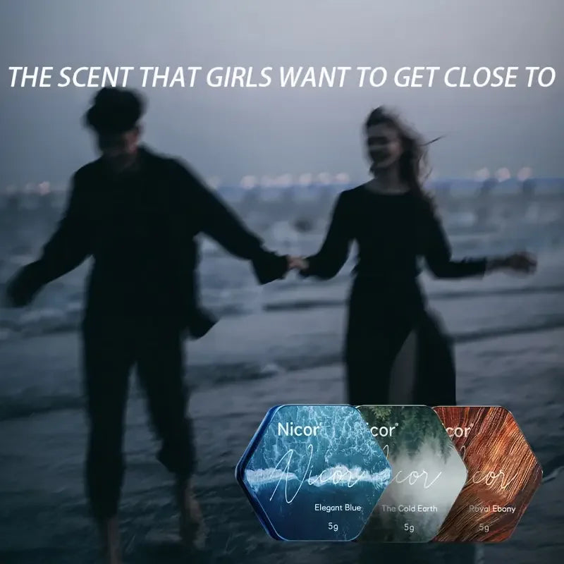 Men's Refreshing Long-lasting Solid Perfume -Long-lasting Vanilla Fragrance Portable Solid Perfume,Ideal Gift for Boyfriend