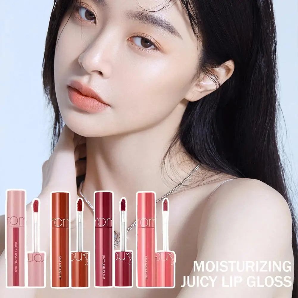 JUICY LASTING TINT Moisturizing Lip Gloss Juicy Glossy Texture Non-Sticky Long-Lasting Stain Korean Makeup Present Gift