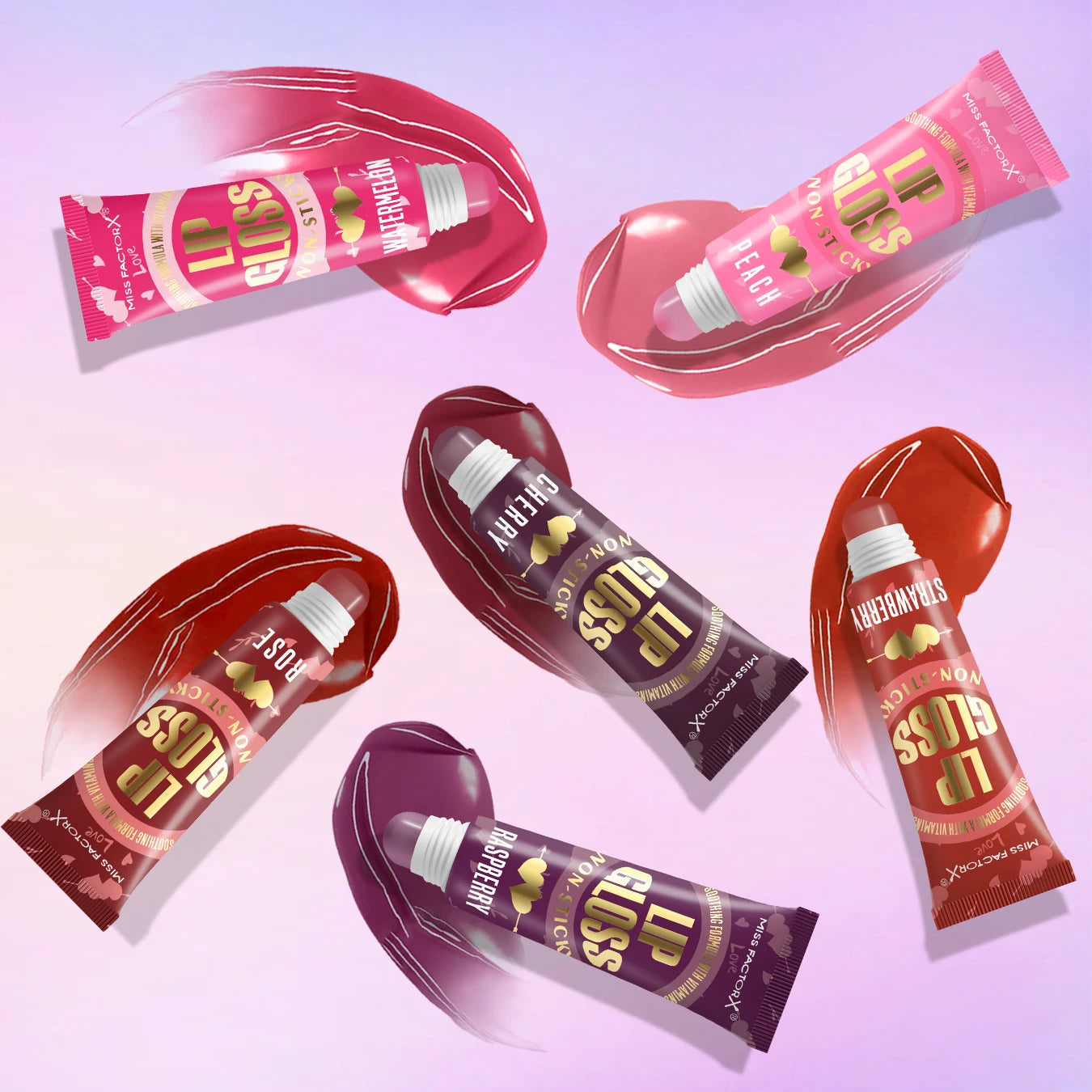 6-piece Moisturizing Lip Oil Set - Long lasting Gloss Effect, Portable Travel Kit, Thanksgiving and Christmas Gift