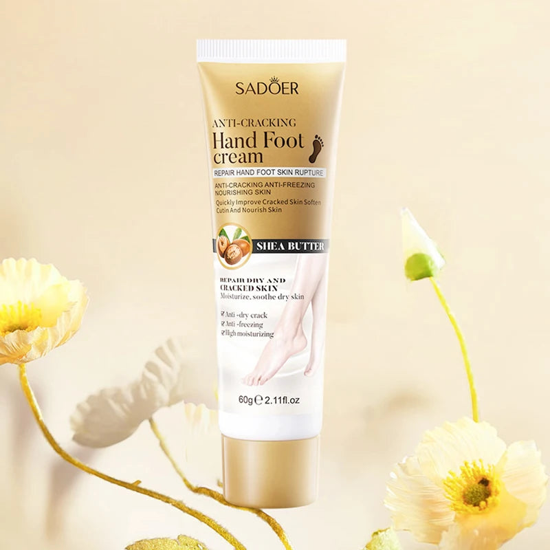 SADOER Shea Butter Foot Cream Moisturizing Anti Wrinkles Anti-Drying Heel Repair Removal Dead Skin Hands and Feet Skin Care