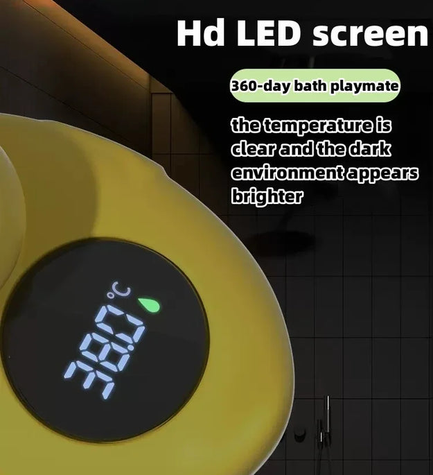 Little Yellow Duck Thermometer Baby Bathtub Shower Water Thermometer Baby Safe Temperature Sensor Floating Waterproof Baby