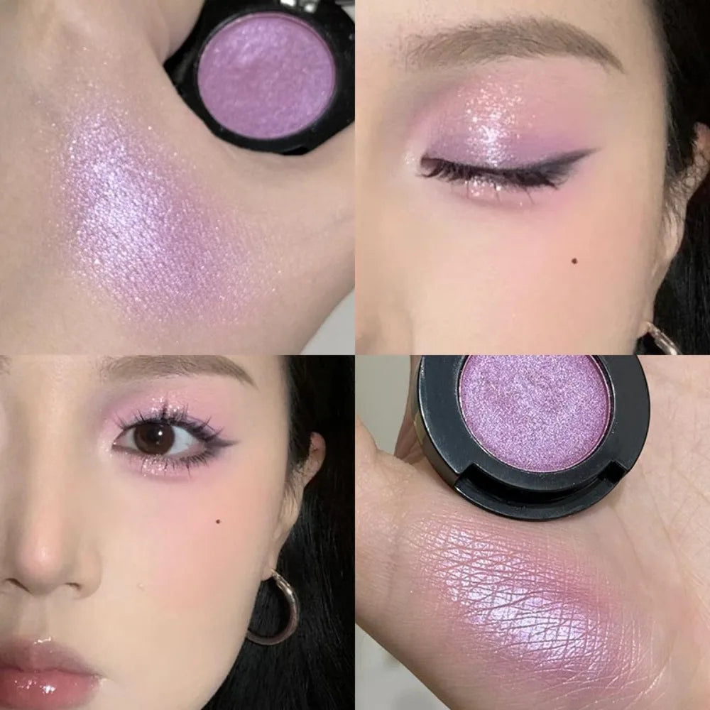 Eyeshadow Illuminator Matte White Highlighter Brighten Palette Lasting Shimmer Glitter Highly Pigmented Monochrome Eyes Makeup