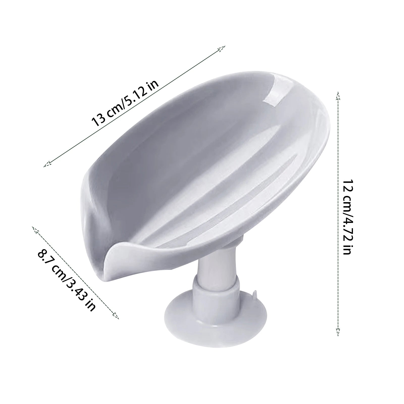 Soap Holder Drain Hole Design Non-slip Base Soap Dish Soap Tray Suitable for Home Travel Gym Bathroom Decoration