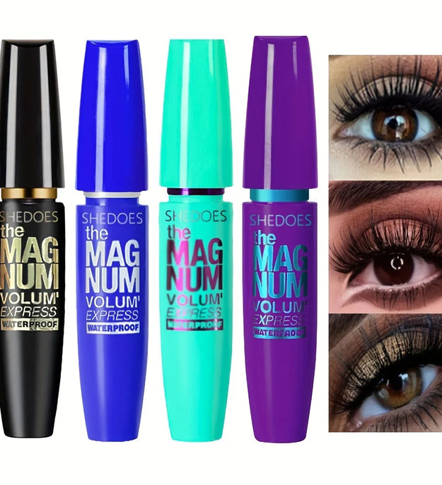 4D Black Mascara Thickening, Lengthening, Curling, Waterproof Liquid Fiber Mascara