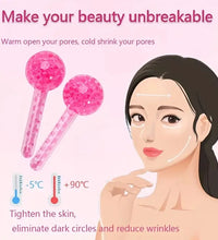 2Pcs Box LCE Globes For Facials Cooling LCE Balls For Face LCE RollerFacial Massager Freezer LCE Globes Tool For Face And Eyes - BlissFully
