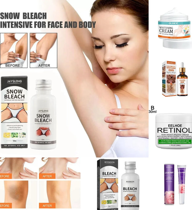 Whitening Cream Private Parts Underarm Bleaching Serum Whiten Butt Knee Brighten Inner Thigh Intimate Parts Dark Remove Melanin