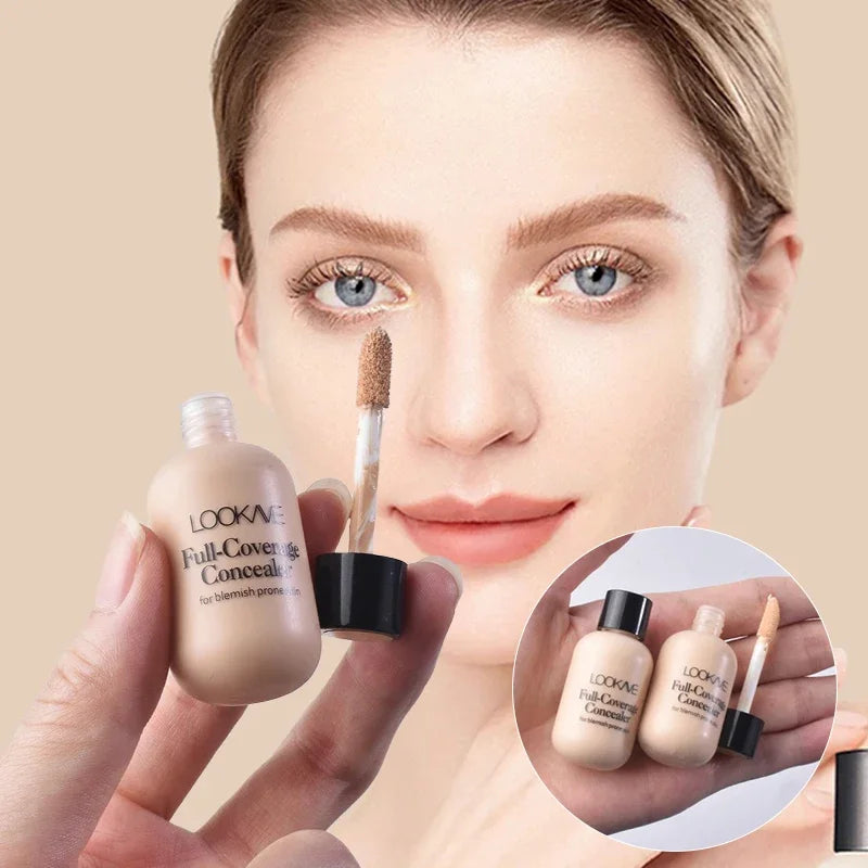 Waterproof Liquid Concealer Foundation Cream Lasting Full Coverage Acne Spot Dark Circles Concealer Cream Face Makeup Cosmetic