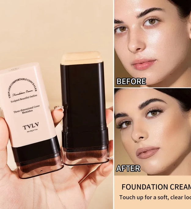 Hot Sale Lightweight Foundation Stick Long-Lasting Full Coverage Moisturizer Natural Finish Makeup Foundation Stick