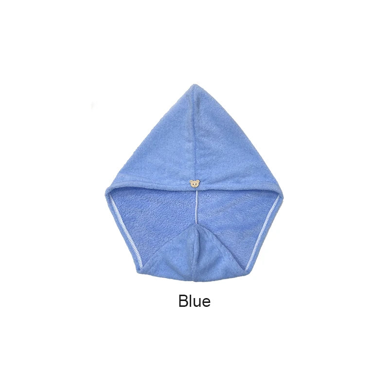 Microfiber Hair Towel Wrap for Women, Shower Spa Head Wrap Hair Drying Hat Turban Microfiber Terry Dry Absorbent Quick Dry Hair - BlissFully