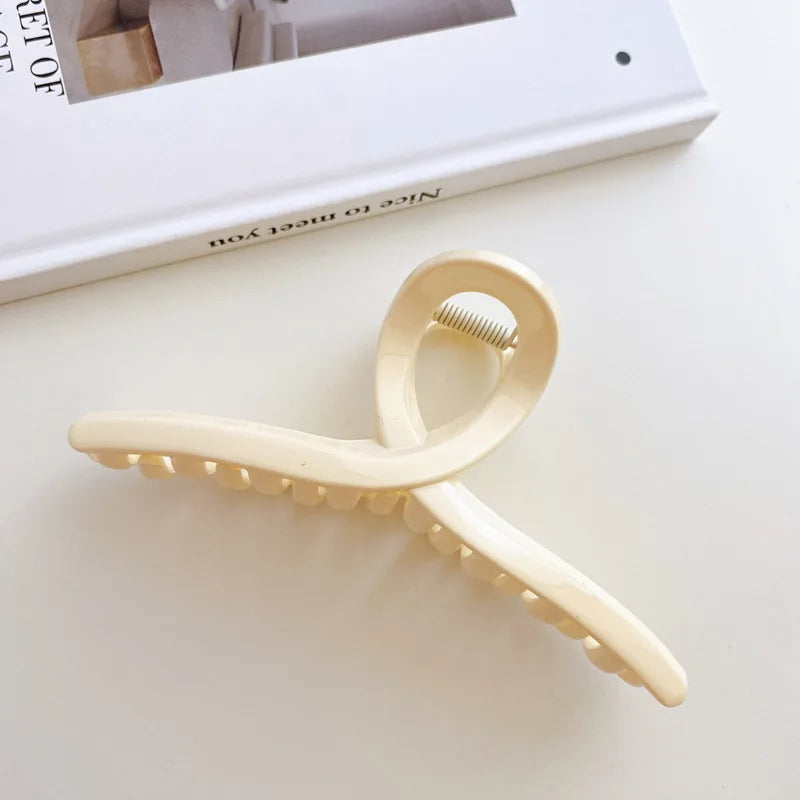 Fashion Elegant Gold Color S-shaped Metal Hairpins Hair Claw For Women Girls Korean Hair Clips Ponytail Clip Hair Accessories