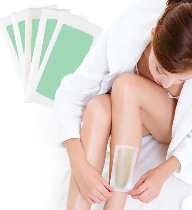 20stick Professional Hair Removal Wax Strips for Summer Depilation Double Sided Cold Wax Paper for Leg Body Face Useful