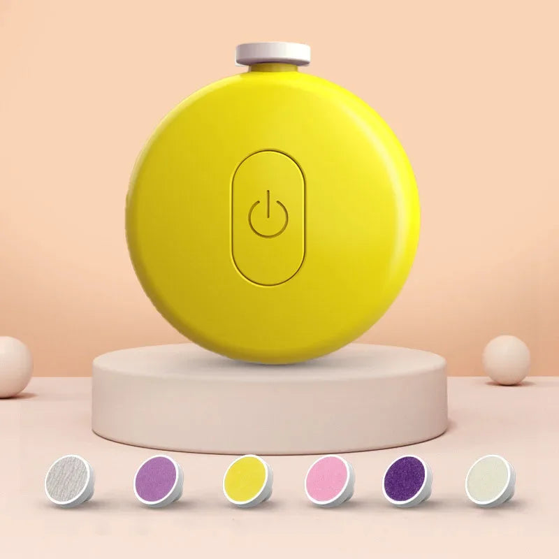 Mother and Newborn Baby Manicure Scissors 6PCS Head Electric Nail Clipper Cutter Children's Fully Automatic Nail Trimmer Grinder