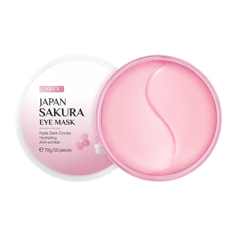 LAIKOU Japan Sakura or Snail  Eye Mask Fade Dark Circles Hydrating Moisturizing Care Eyes Mask Face Care Product