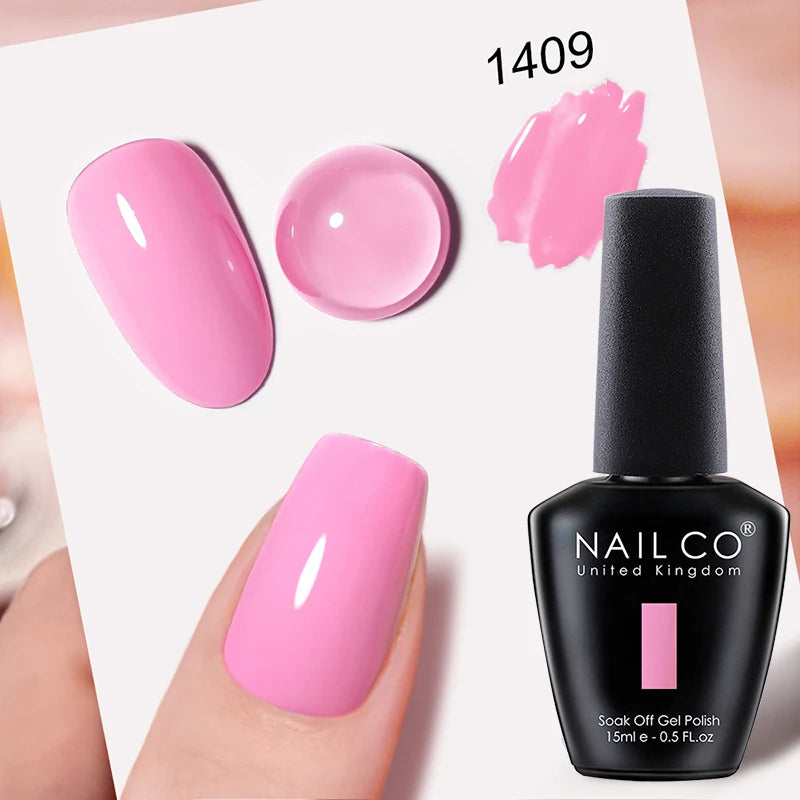 NAILCO 15ml Hema/TPO Free UV Gel Nail Polish Nail Art Manicure Nail Professionals Base Top Varnish Semi Permanent Vernis Nail