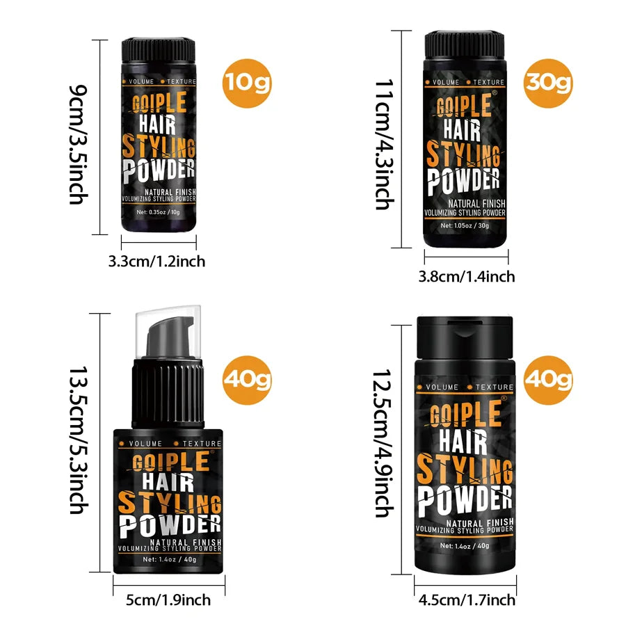 GOIPLE Hair Styling Powder Increase Volume Capturing Modeling Hairstyles Long-Lasting Texture Powders Spray Unisex - BlissFully