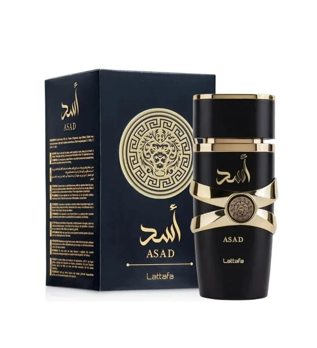 Lattafa Perfumes Black Edition Asad For Unisex Eau De Perfume Spray, 3.4 Ounce Long-Lasting Floral Scent Best Gift