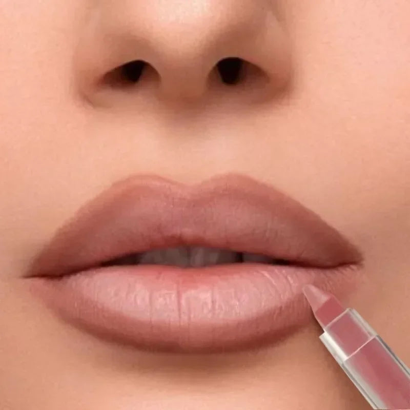 Nude Pink Purple Lip Liner Long Lasting Matte Lipstick Pencil Lips Outline Makeup Crayon Stick Lip Tint Line Cosmetic
