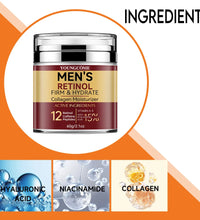 Men's Retinol Firming Face Cream Skincare Moisturizing Collagen Brightening Smooth Wrinkles Facial Face Men Skin Care Treatment - BlissFully