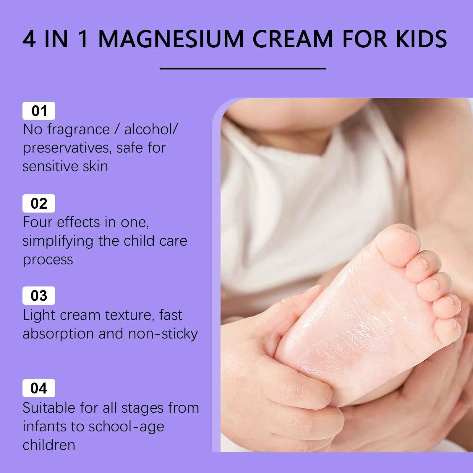Magnesium Balm Repair Damaged Skin Nourishing Anti Drying Soften Skin Soothing Anti-Allergy Calming Moisturizing Kids Body Cream