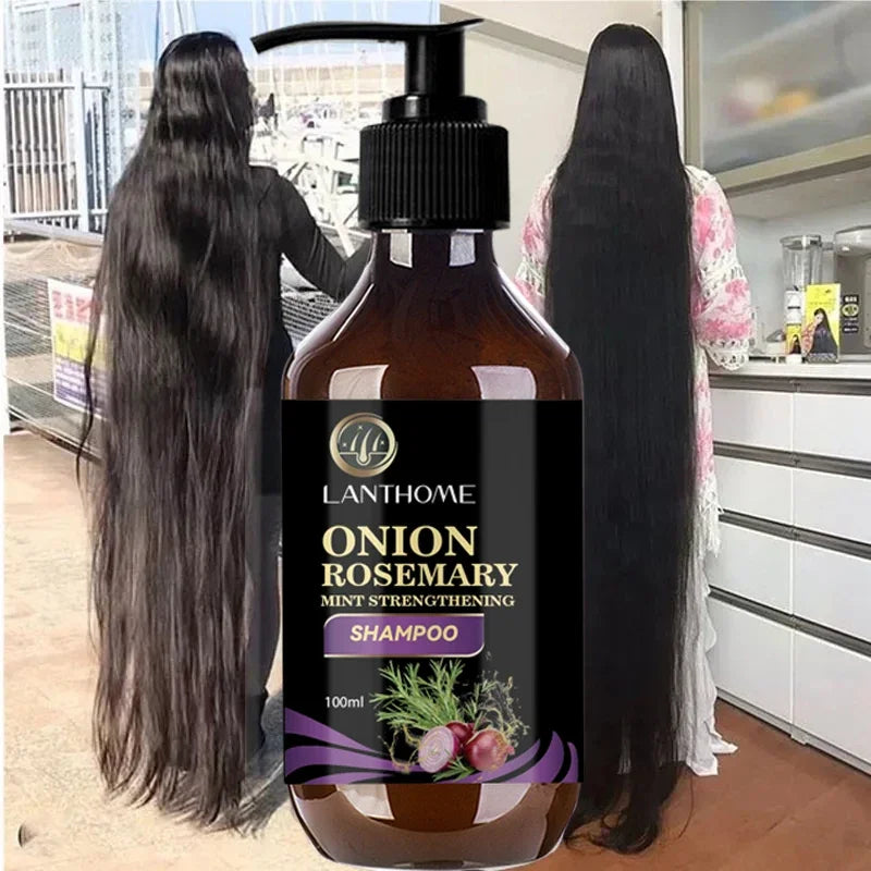 100ML Hair Shampoo For Fast Hair Growth Rosemary Onion Shampoo 30ML Spray Anti Hair Loss Effective Within 7 Day Hair Growth - BlissFully