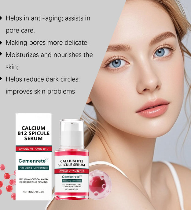 Calcium Skincare Set Anti-Aging Calcium Volume Facial Serum Eye Patches Multi Balm Fade Fine Lines Reduce Dark Circles Nourishes