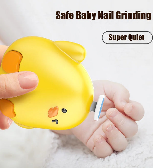 Electric Baby Nail Trimmer Safe Baby Nail Clippers With 6 Grinding Heads Quiet Baby Nail Polisher Kit For Hygiene Cares
