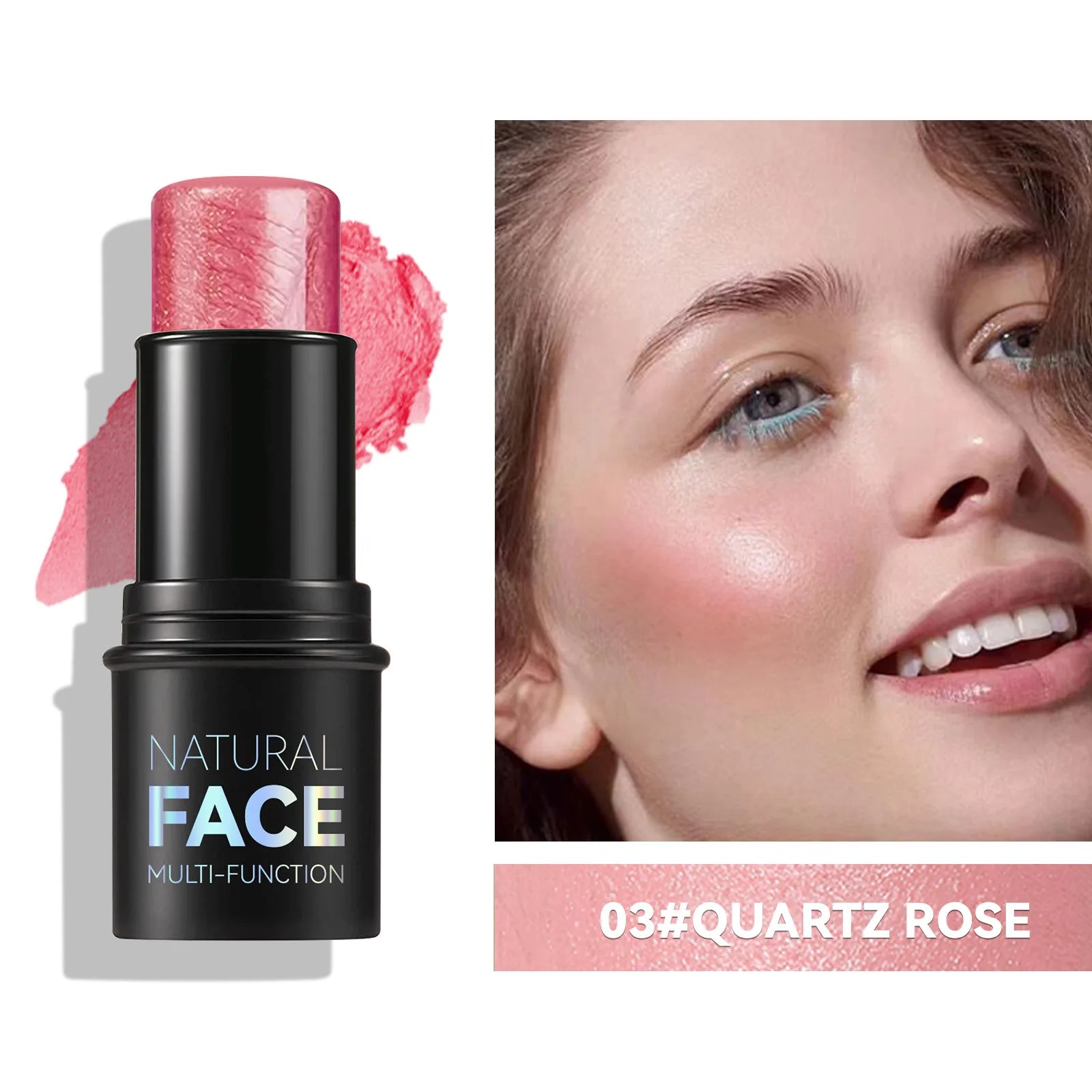 Multifunctional Highlighter & Blush Contour Stick | 3D Face Sculpting, Brightening & Enhancing Skin Tone | Easy-to-Apply Makeup