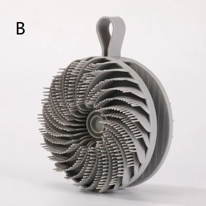 Silicone Body Scrubber Loofah Double-Sided Bath Brush Shower Scrubber And Scalp Massager Shampoo Brush For Kids Women Men