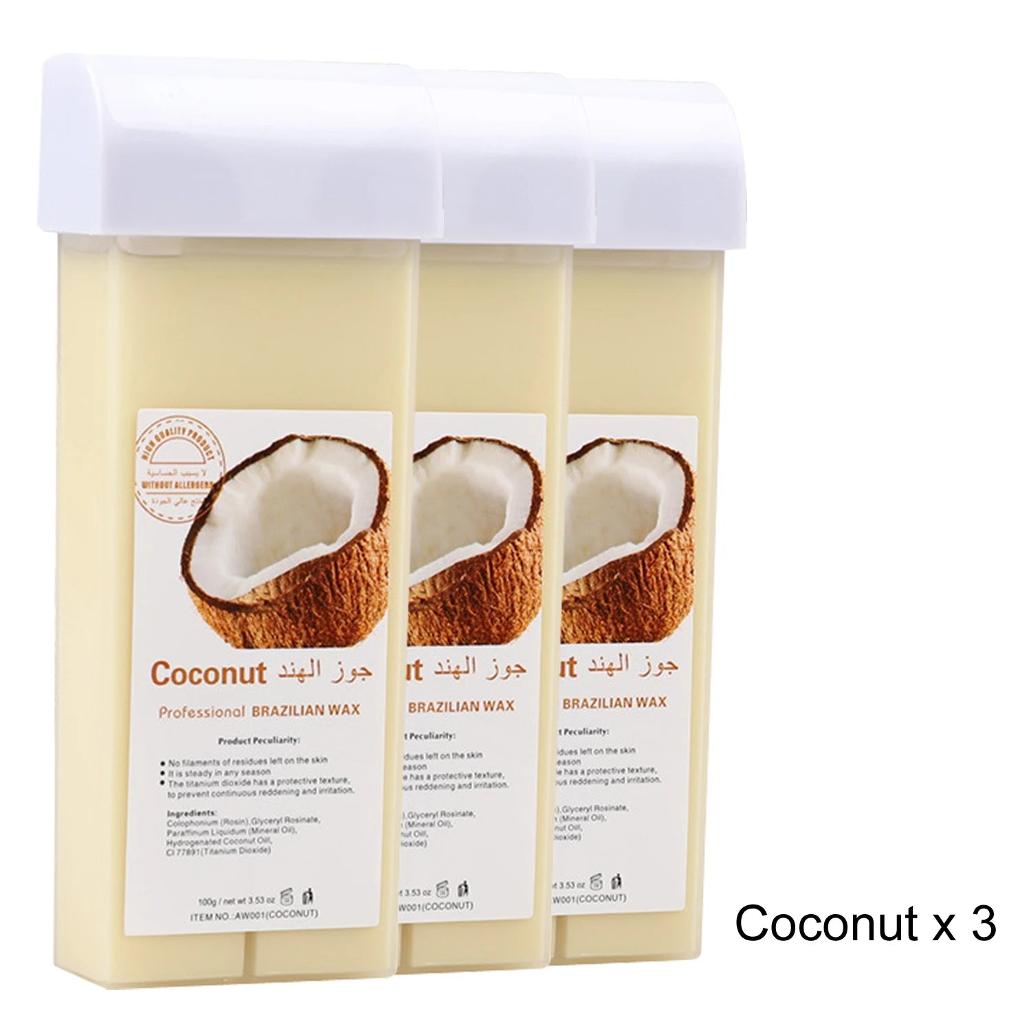 Roll on Wax Painless Wax Roll On For Hair removal Depilatory Wax Warmer Honey Aloe Wax Cartridge For Bikini Body Hair Removal