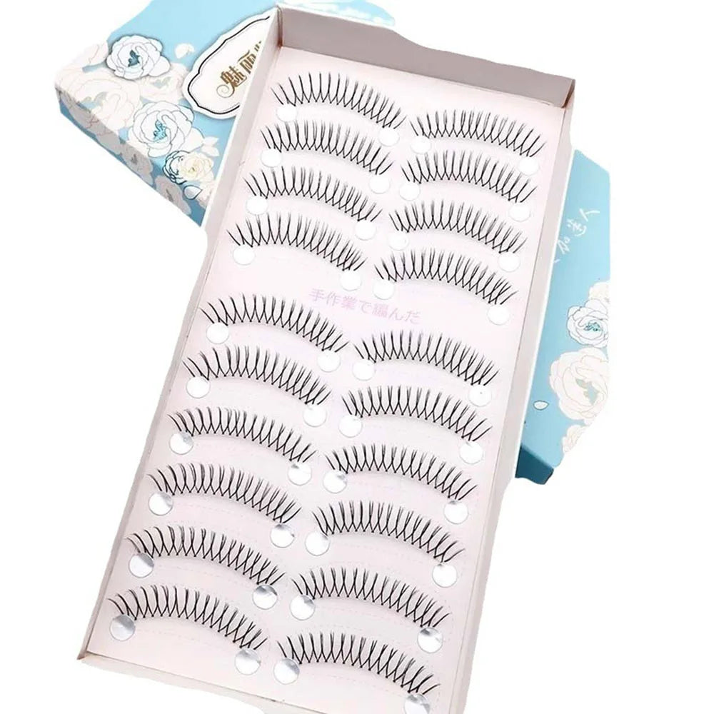 Individual Noglue Fake Eyelashes Artificial Magnetic Idol Lashes Girl Group Eye Nature Lash Extension Cosplay Cosmetics Anime