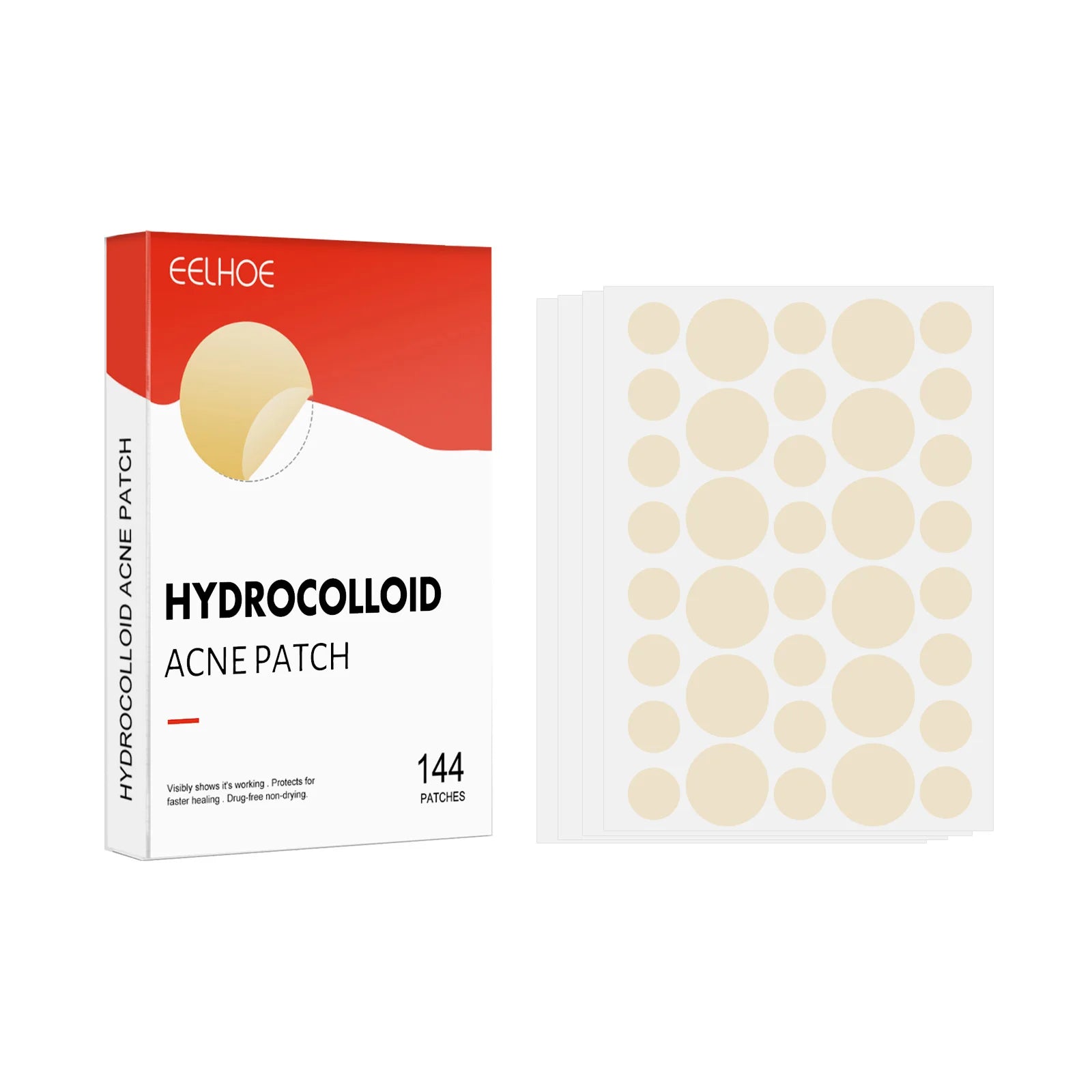 Hydrocolloid Acne Patches 2 Sizes Invisible Makeup-Friendly Pore Care Acne Pimple Patch Breathable for Comedones Treatment - BlissFully